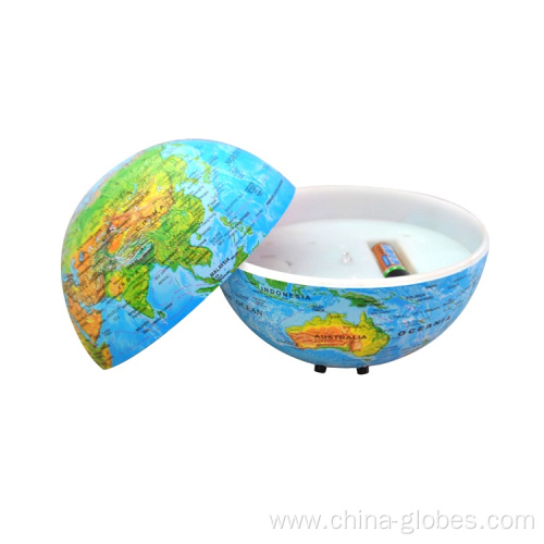 Self Moving Round World Globe with Countries